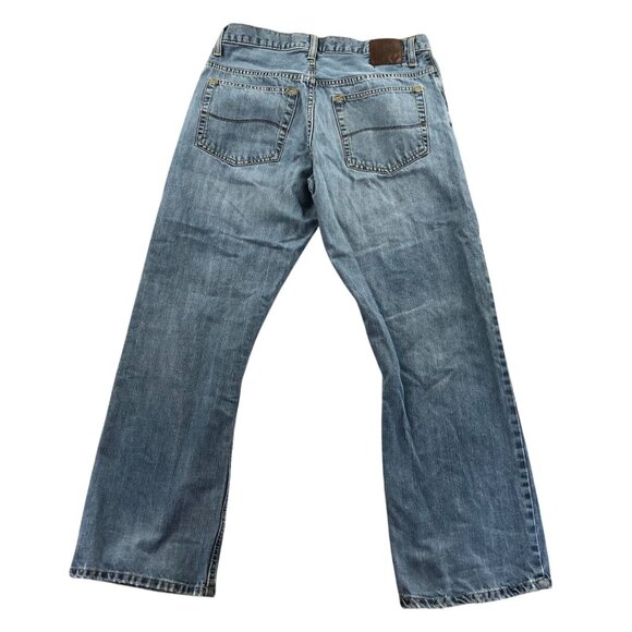 Lee Signature Mens Jeans Size 31x28 Measured Relaxed Bootcut Classic Blue Denim - Picture 2 of 14